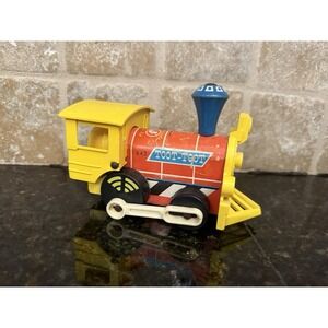 Vintage 1964 Fisher‎ Price Wood Toot Toot Train Locomotive 643 Works And Rolls